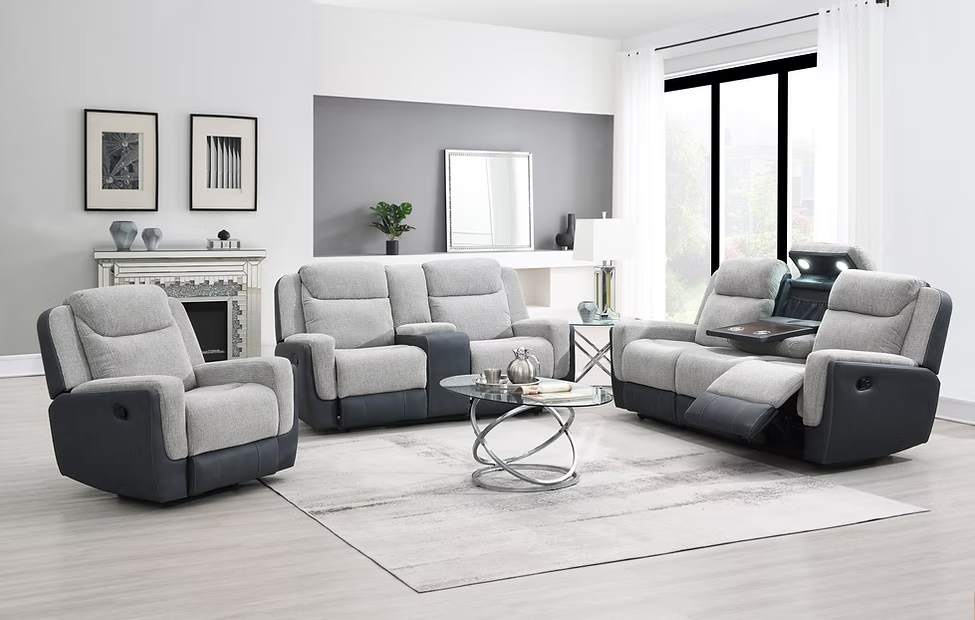 Wilbert Gray Reclining Set S9870