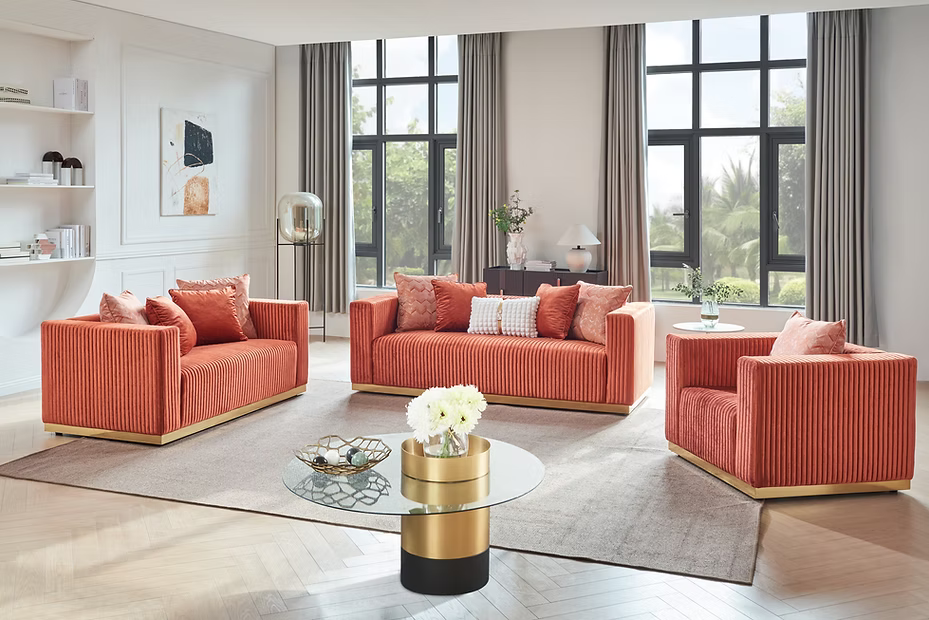 Alisha Sofa and Loveseat