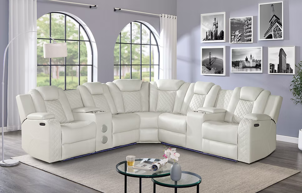 Conjunto de sofá reclinable Dallas Camel