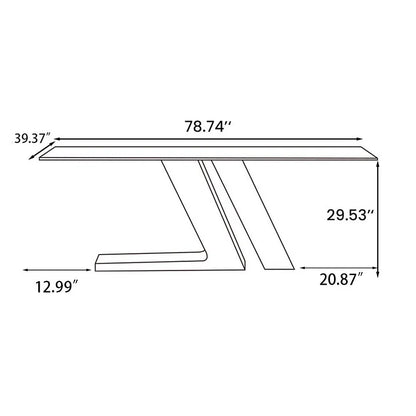 Goldie 79&quot; Dining Table