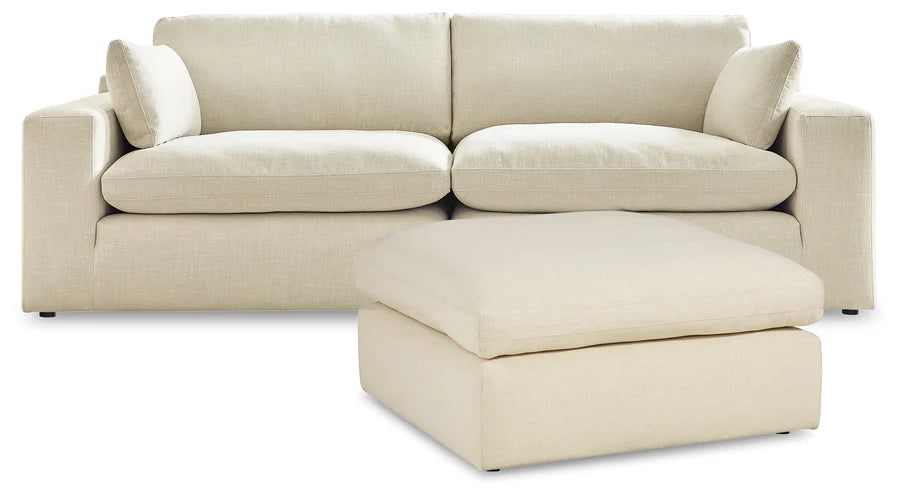 Elyza Linen 2-Piece Sectional Loveseat