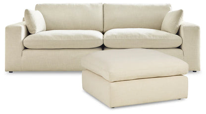 Elyza Linen 2-Piece Sectional Loveseat