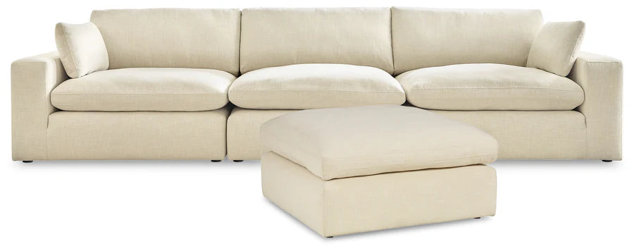 Elyza Linen 3-Piece Sectional Sofa