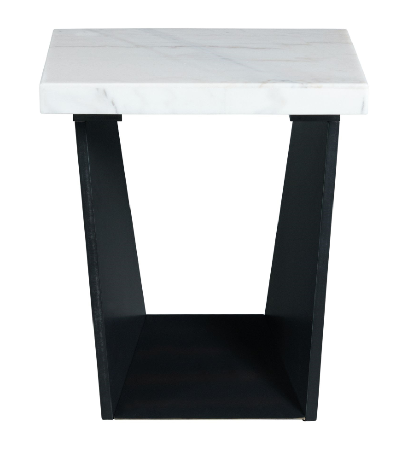 Beckley Coffee table &amp; end Table  in White Marble Top