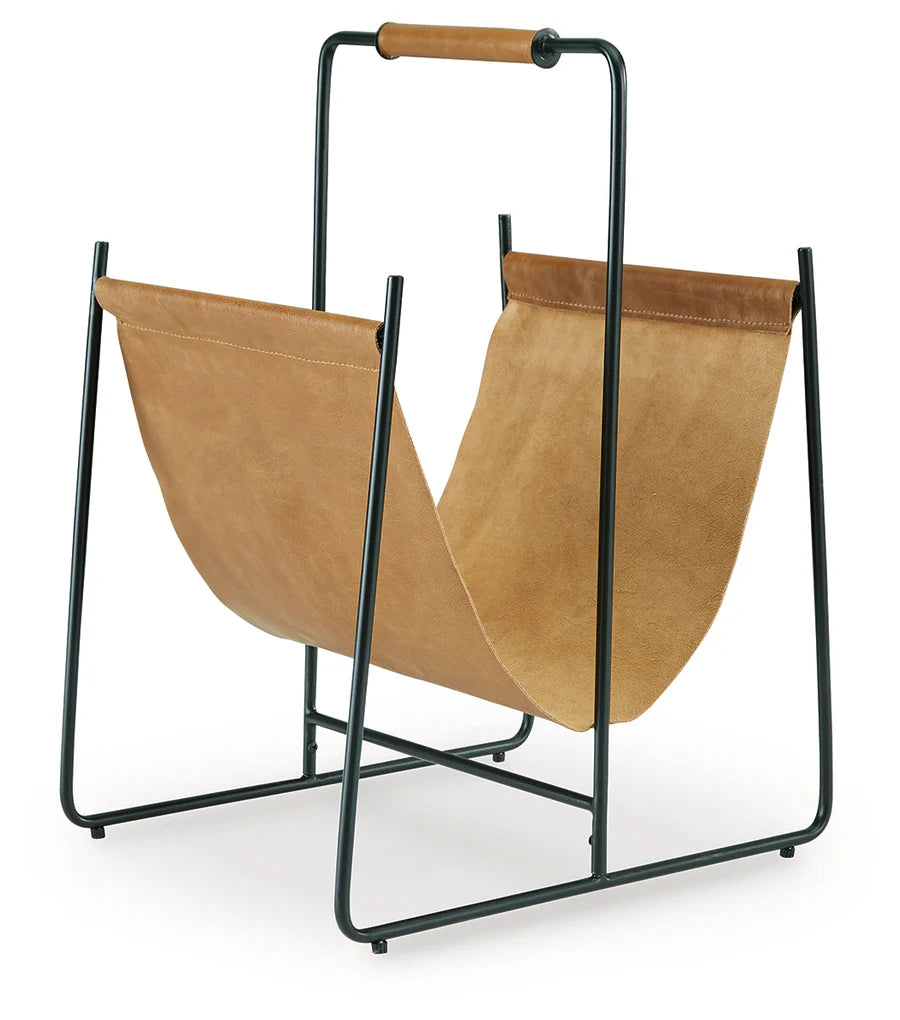 Faronworth Brown Magazine Rack