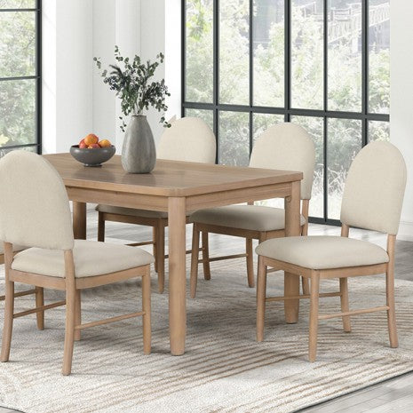 Rheinfall Beige 5 Pieces Dining Table Set