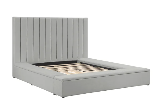 France - Grey Platform Bed Queen ONLY