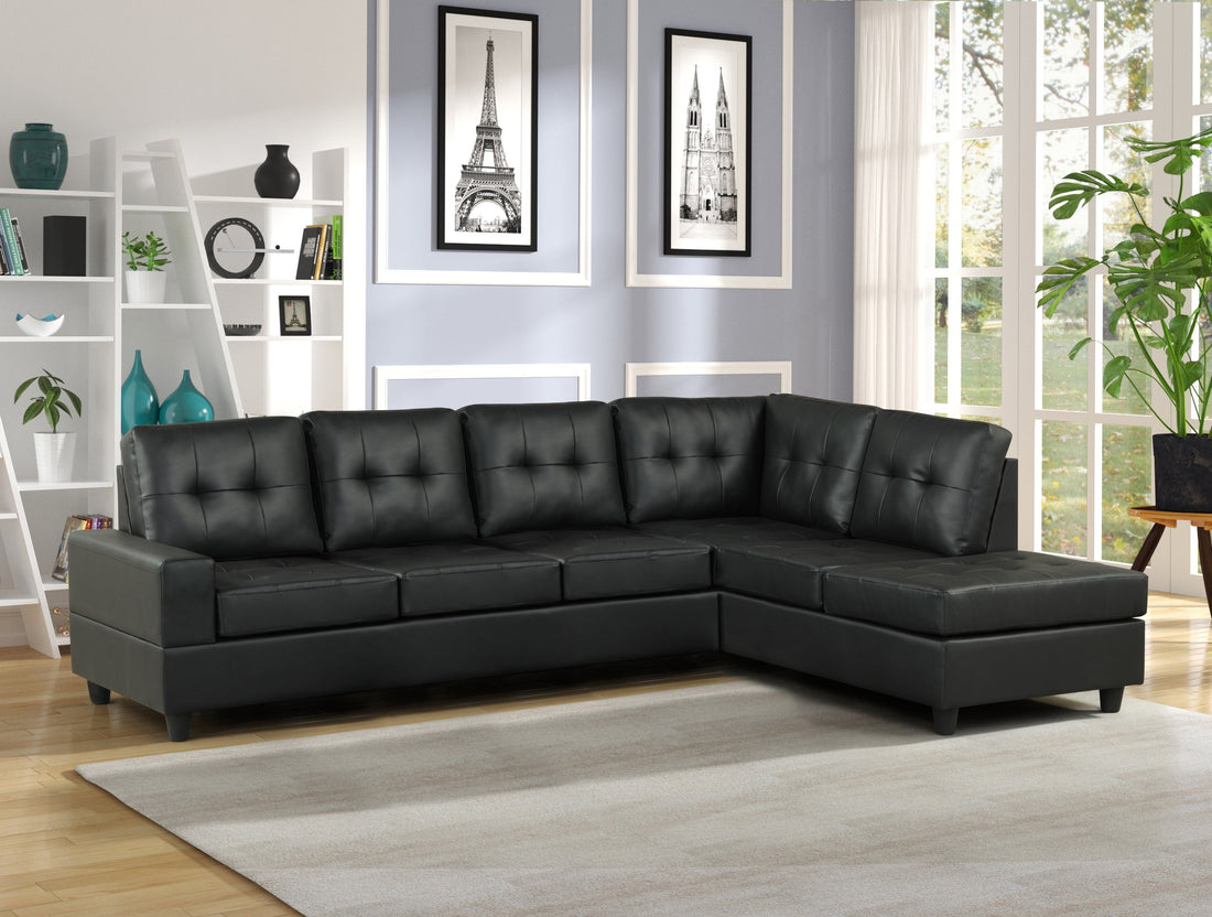 Sofá seccional reversible James Black PU