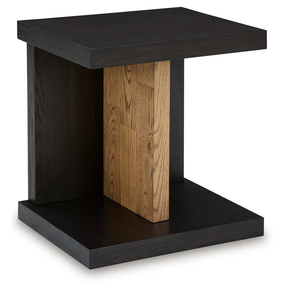 Kocomore Brown Natural Chairside End Table