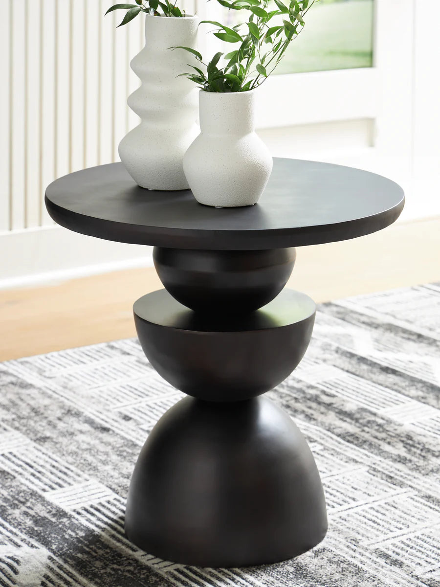 Kurtson Bronze Finish Accent Table