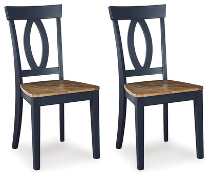 Landocken Brown/Blue Dining Chair