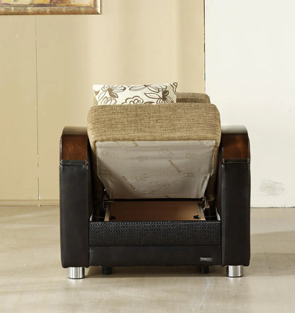 Luna Fulya Brown Living Room Set