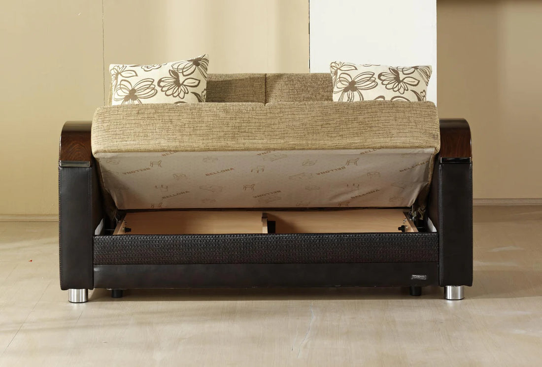 Luna Fulya Brown Living Room Set