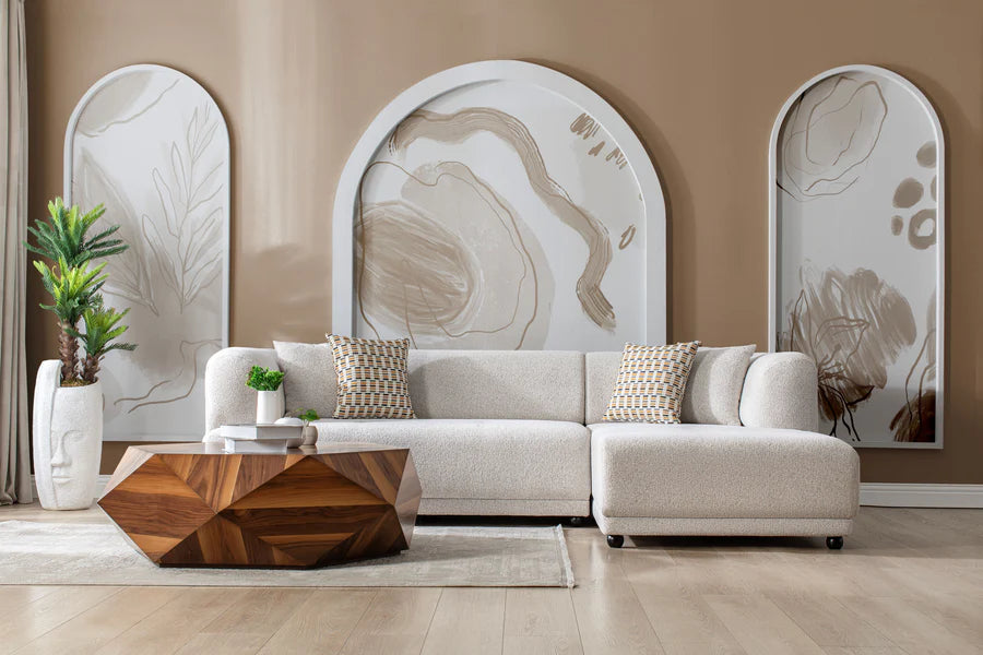 Seccional RAF Lyna Ivory de 2 o 3 piezas