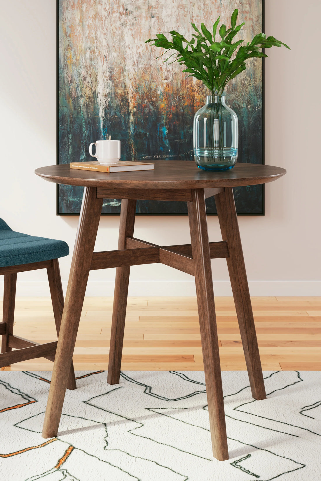 Lyncott Brown Counter Height Dining Table