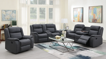 Max Grey - 3 piece reclining living room set