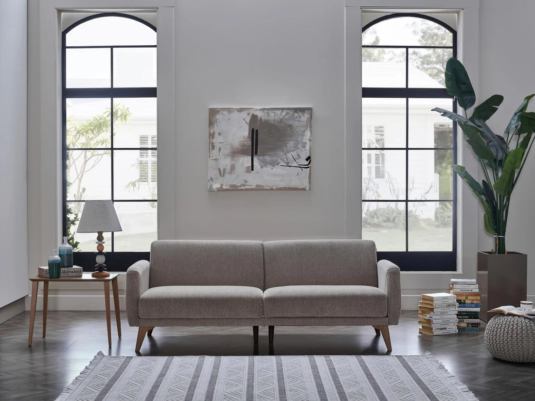 Koopsi Basic Gray Memory Foam Sofa In A Box