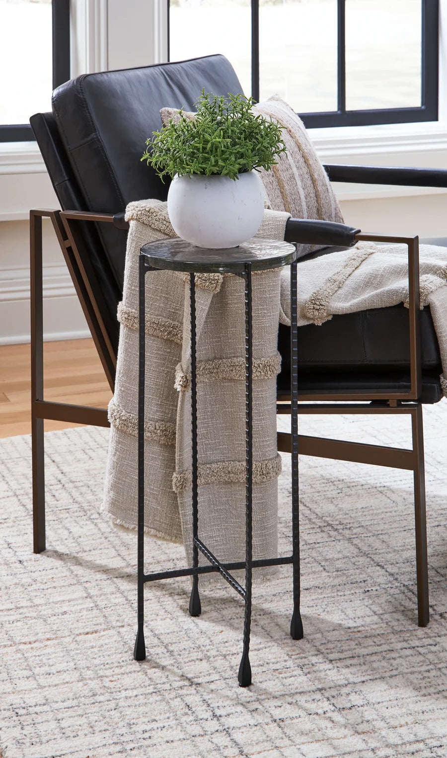 Newgoren Black Accent Table
