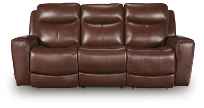 Next Move Mahogany Power Reclining Sofa