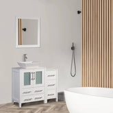 36 in. Single Sink Bathroom Vanity Combo Set in White - Decohub Home