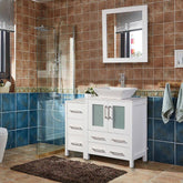 36 in. Single Sink Bathroom Vanity Combo Set in White - Decohub Home