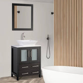 24 in. Single Sink Bathroom Vanity Combo Set in Espresso - Decohub Home
