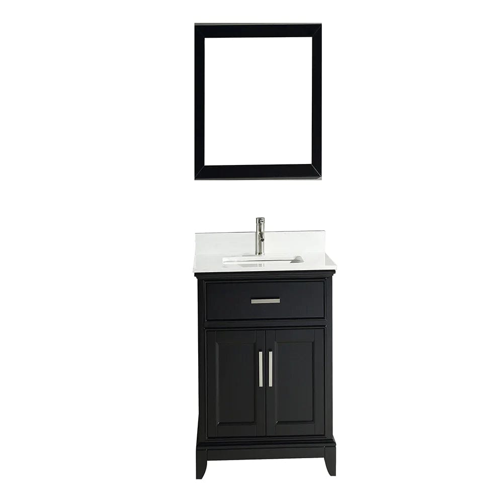 24 in. Single Sink Bathroom Vanity Set in Espresso - Decohub Home