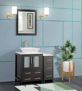 36 in. Single Sink Bathroom Vanity Combo Set in Espresso - Decohub Home