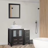 36 in. Single Sink Bathroom Vanity Combo Set in Espresso - Decohub Home