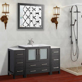 54 in. Single Sink Bathroom Vanity Combo Set in Espresso - Decohub Home