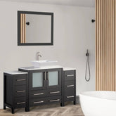 54 in. Single Sink Bathroom Vanity Combo Set in Espresso - Decohub Home