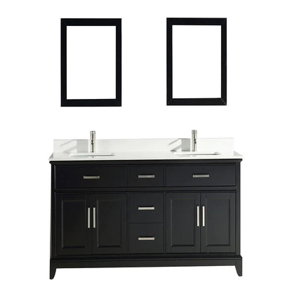 72 in. Double Sink Bathroom Vanity Set in Espresso - Decohub Home