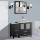 42 in. Single Sink Bathroom Vanity Combo Set in Espresso - Decohub Home