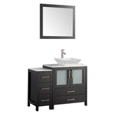 42 in. Single Sink Bathroom Vanity Combo Set in Espresso - Decohub Home