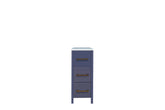 12 in Bathroom Cabinet 3 Drawer Side Storage Organizer in Gray - Decohub Home