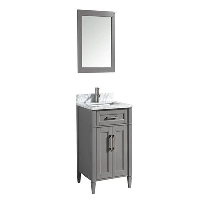 24 in. Single Sink Bathroom Vanity Set in Gray - Decohub Home