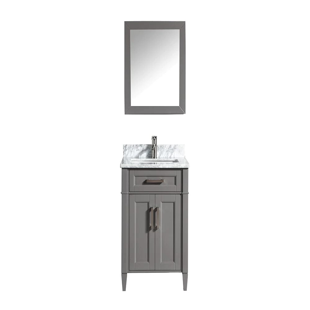 24 in. Single Sink Bathroom Vanity Set in Gray