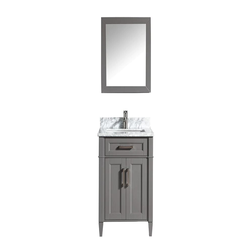 24 in. Single Sink Bathroom Vanity Set in Gray - Decohub Home