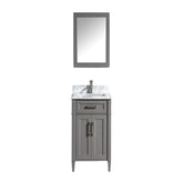 24 in. Single Sink Bathroom Vanity Set in Gray - Decohub Home