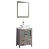 30 in. Single Sink Small Bathroom Vanity Set in Gray - Decohub Home