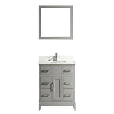 36 in. Single Sink Bathroom Vanity Set in Gray - Decohub Home