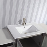 54 in. Single Sink Bathroom Vanity Combo Set in Gray - Decohub Home
