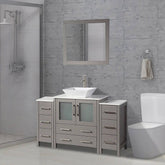 54 in. Single Sink Bathroom Vanity Combo Set in Gray - Decohub Home