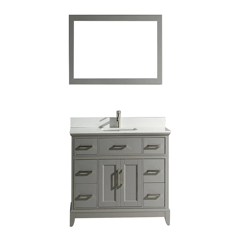 60 in. Double Sink Bathroom Vanity Set in Gray - Decohub Home