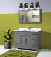 60 in.Single Sink Bathroom Vanity Set in Gray - Decohub Home