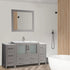 60 in. Single Sink Modern Bathroom Vanity Compact Set in Gray - Decohub Home