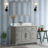 48 in. Single Sink Bathroom Vanity Set in Gray - Decohub Home