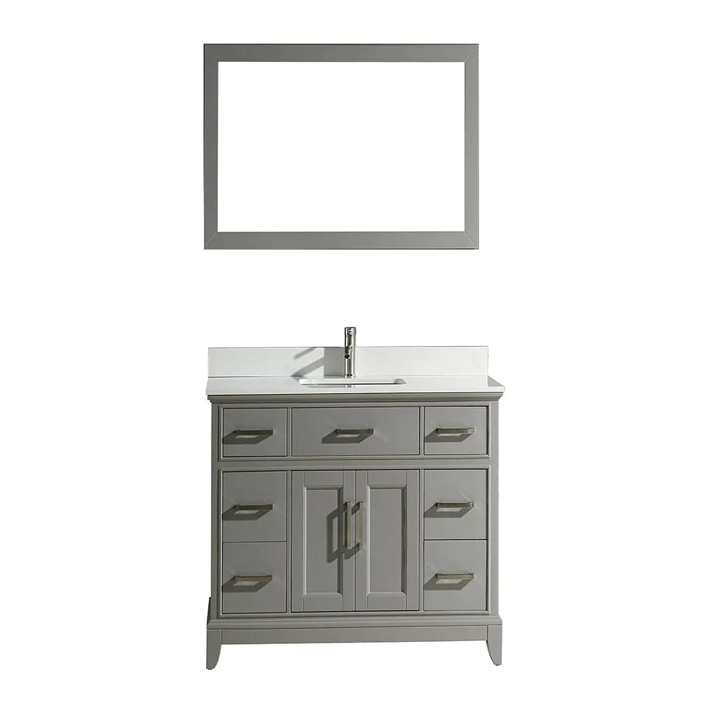 48 in. Single Sink Bathroom Vanity Set in Gray - Decohub Home