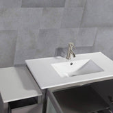 48 in. Single Sink Modern Bathroom Vanity Compact Set in Gray - Decohub Home