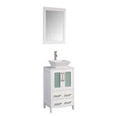 24 in. Single Sink Bathroom Vanity Combo Set in White - Decohub Home